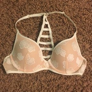 VS Pink Lightly Lined Racer Back Bra